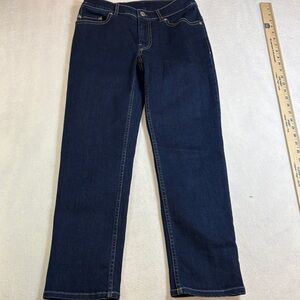Dark Blue Straight Leg Women's Jeans